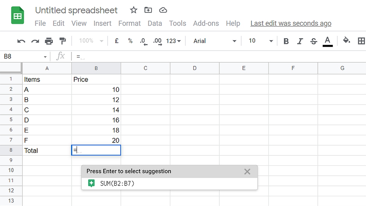Google Sheets Can Now Suggest Automatic, Context-Aware Formulas and Functions