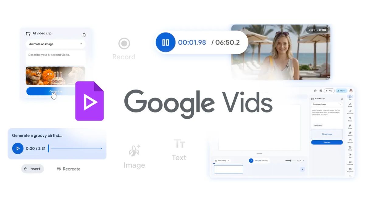 Google Vids Will Now Let All Users Generate Veo 3.1 AI Videos for Free, New Features Added
