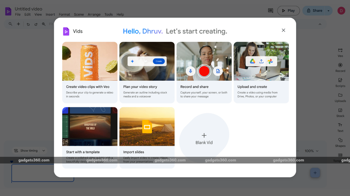 google vids inline Google Vids