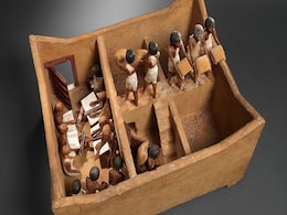 Wooden Diorama of Granary and Scribes Found in Ancient Egyptian Tomb of Meketre Wooden Diorama of Granary and Scribes Found in Ancient Egyptian Tomb of Meketre
