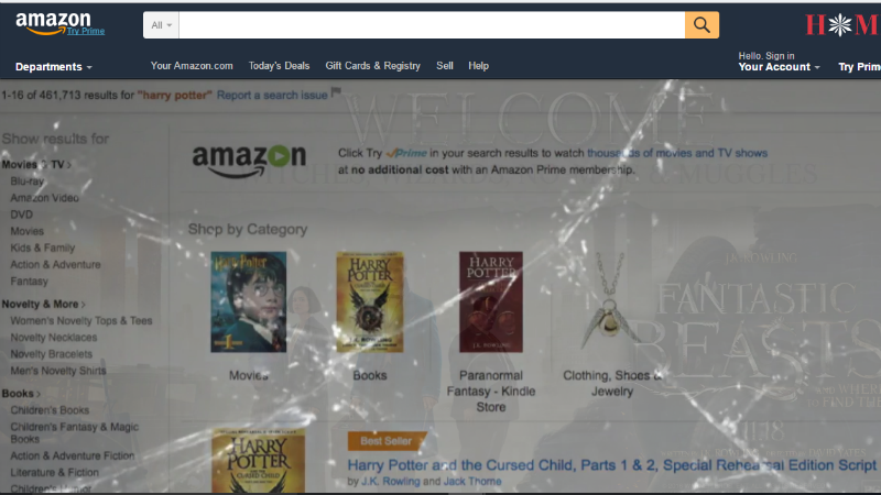 With Fantastic Beasts and Where to Find Them, Harry Potter Magic Comes to Amazon.com