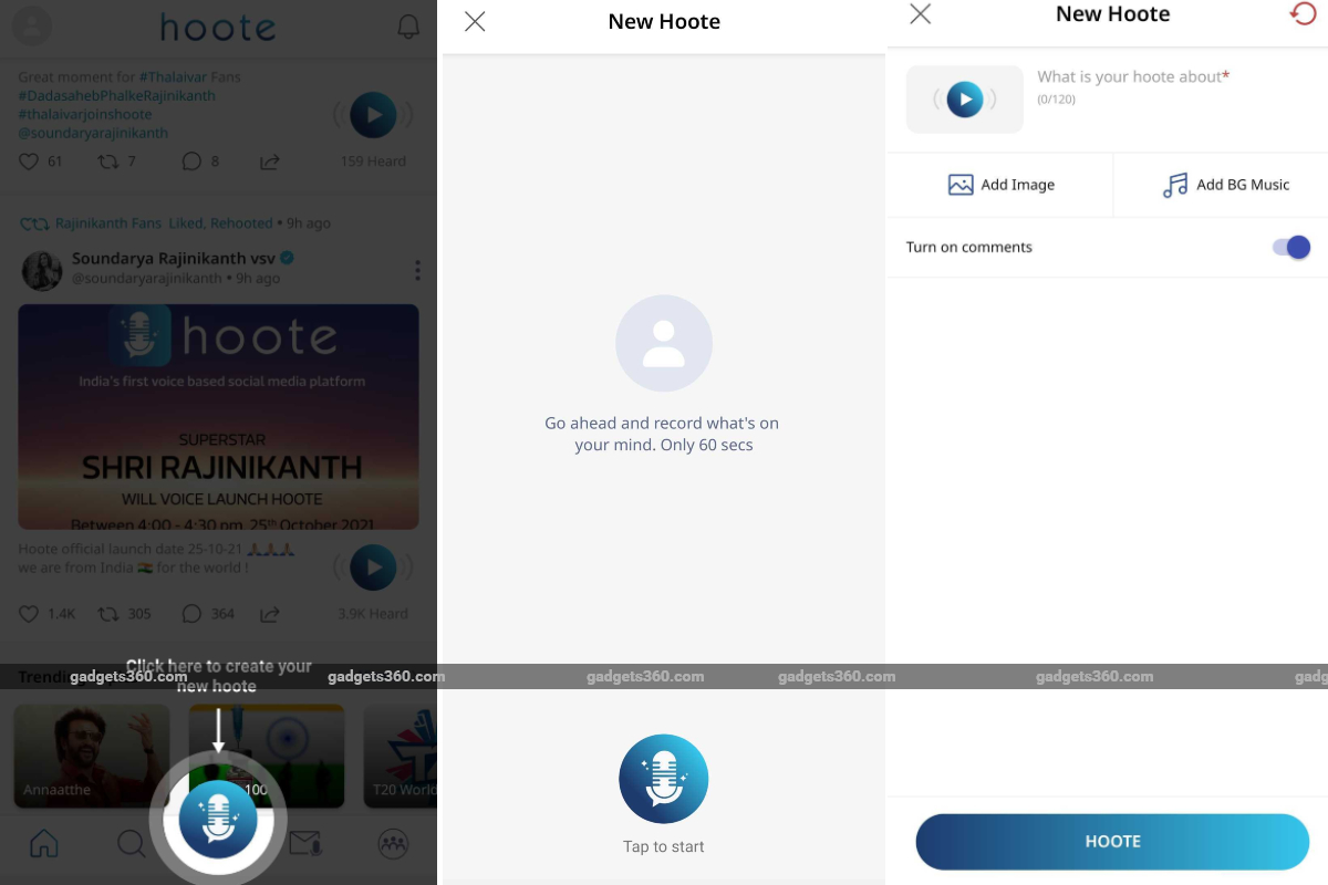 Hoote Voice-Based Social Platform Unveiled by Superstar Rajinikanth