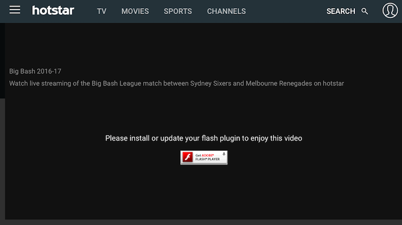 Big bash live online streaming hotstar