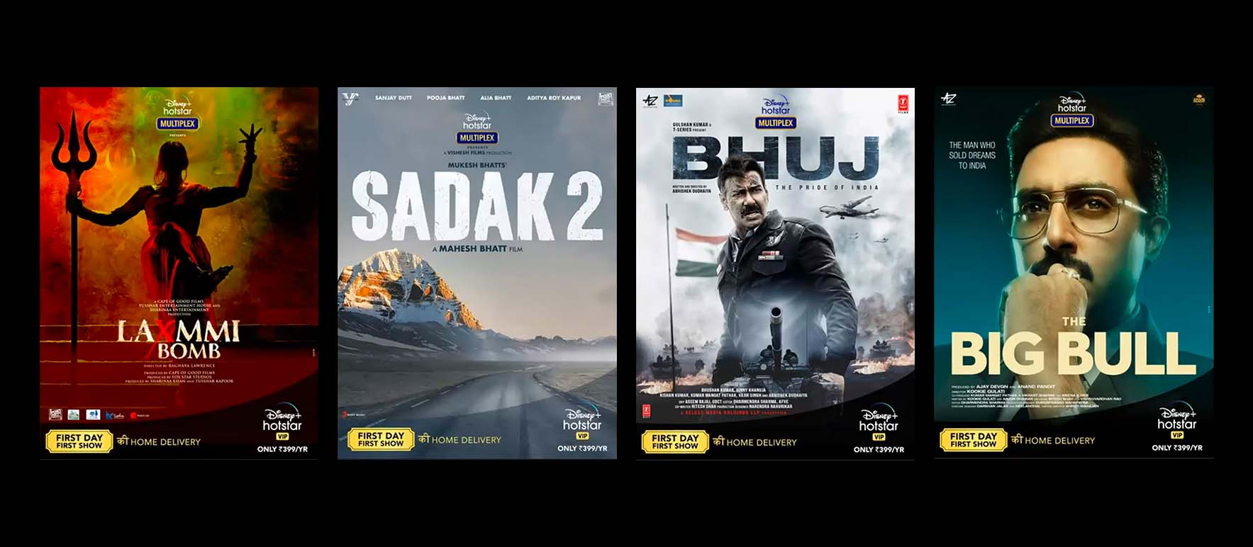 Bhuj, Laxmmi Bomb, Sadak 2, Three Other Bollywood Movies Head to Disney+ Hotstar