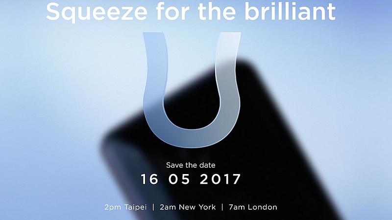 HTC U 11 With 'Edge Sensor' Expected to Launch Today