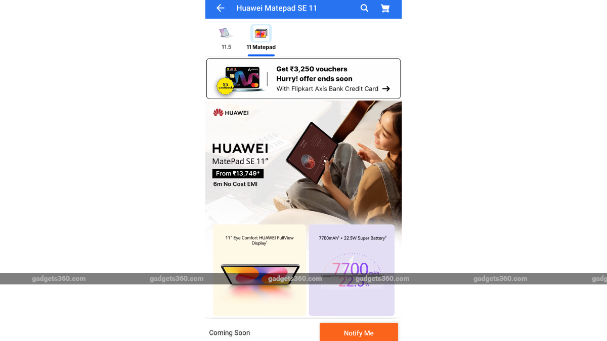 huawei matepad se 11 india launch flipkart inline Huawei MatePad SE 11