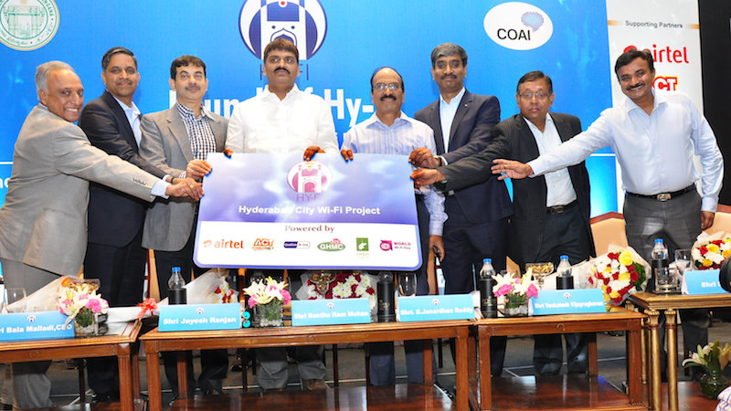 Hyderabad City Wi-Fi Project Launched With Over 1,000 Hotspots
