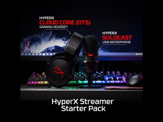 HyperX Streamer Starter Pack With HyperX Cloud Core Headset, HyperX SoloCast Microphone Launched in India