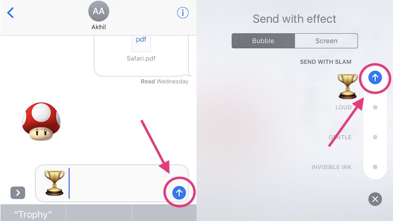 iMessage: How to Send Effects Like Balloons Lasers Fireworks