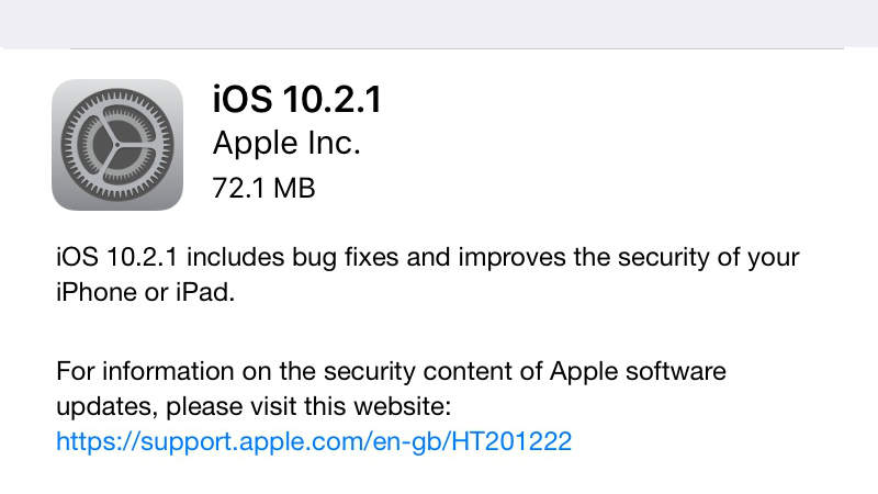 iOS 10.2.1, macOS 10.12.3 Updates Available to Download: Here's What's New
