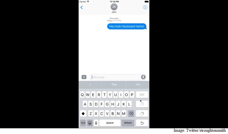 iOS Features a Hidden One-Handed Keyboard, Developer Finds