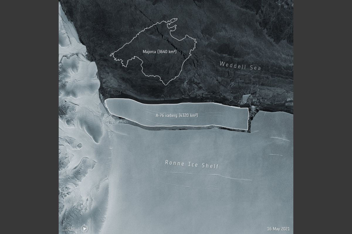 World's Largest Iceberg Breaks Off Antarctica: European Space Agency