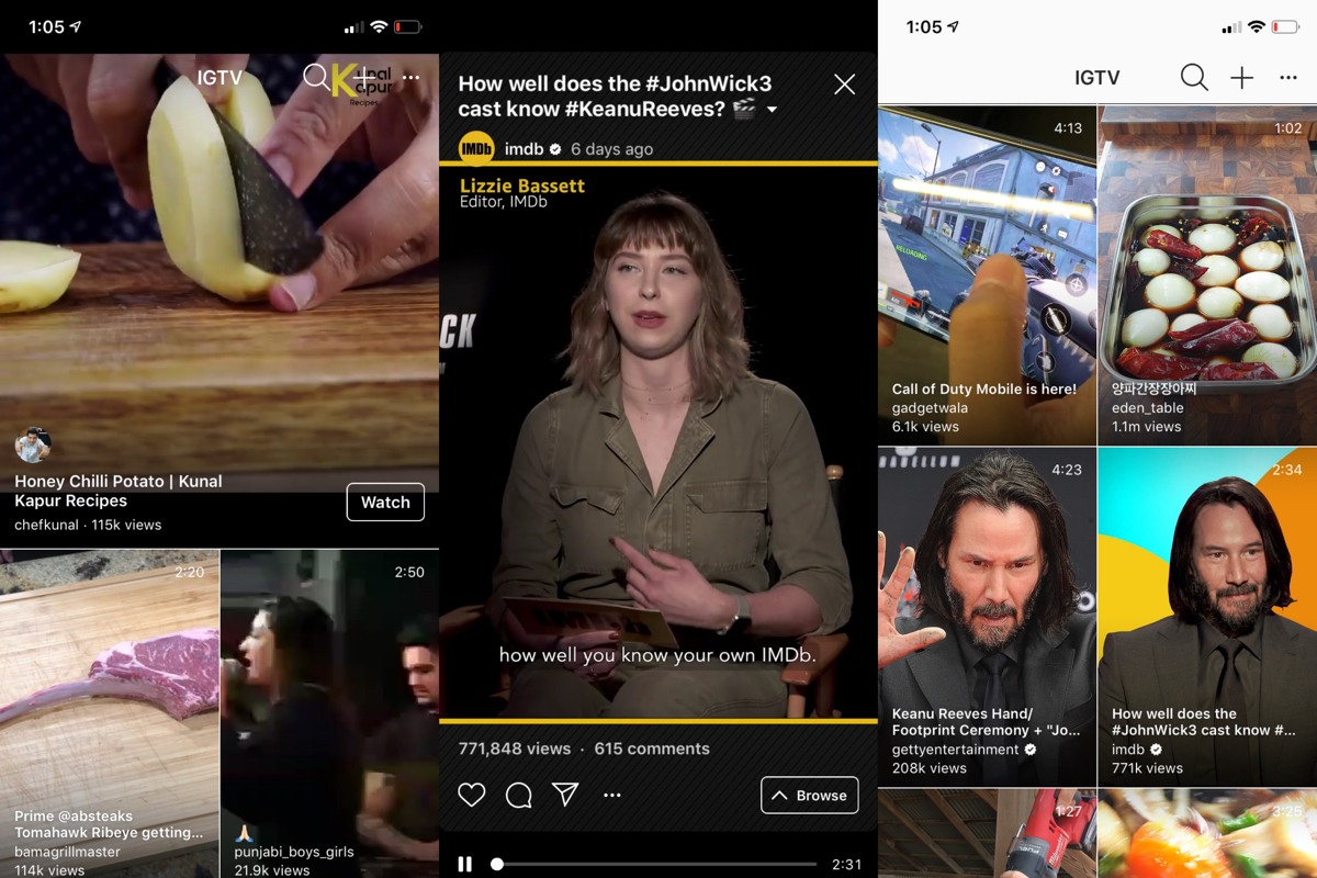 Instagram IGTV Redesign Is Inspired by TikTok and Snapchat