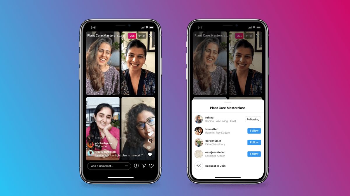 Instagram Live Rooms Feature Launched, to Allows Up to Four People Live Stream Together