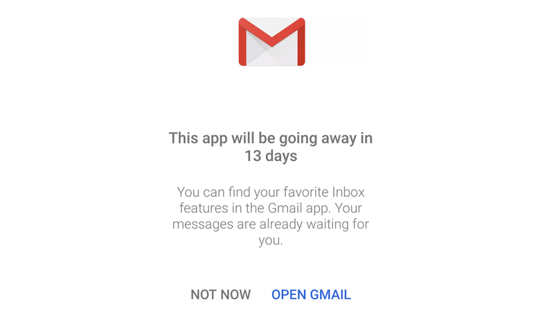 Inbox by Gmail Is Officially Shutting Down on April 2