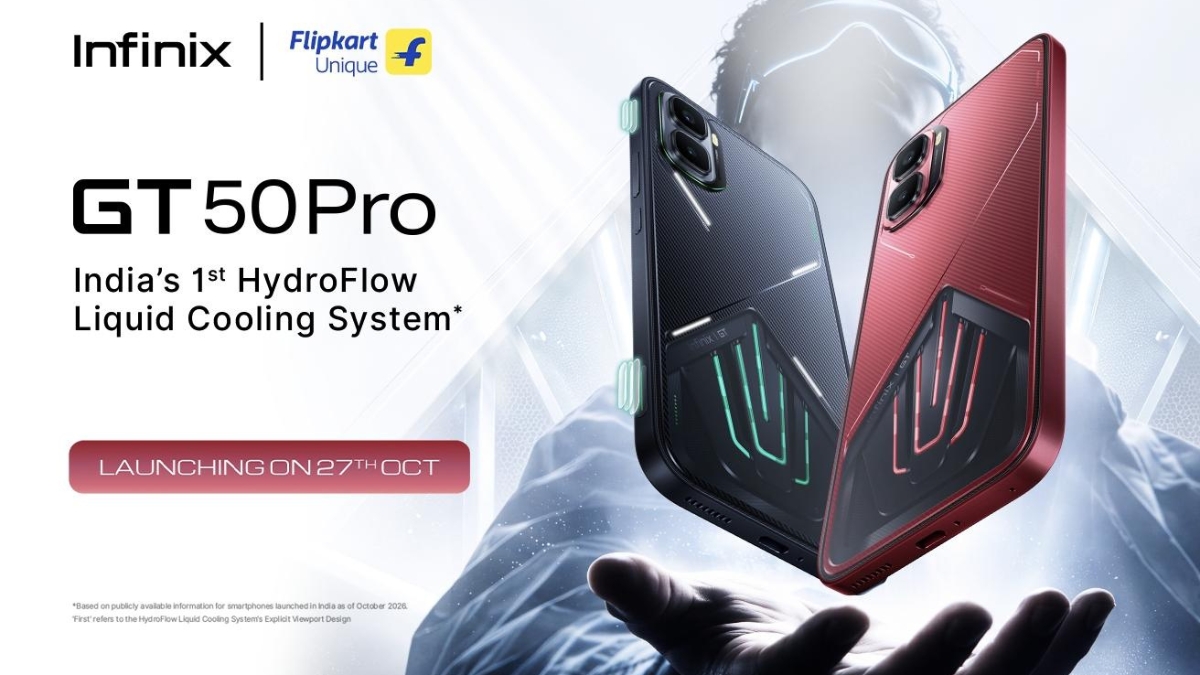 Infinix GT 50 Pro India Launch Date Announced; Colour Options, HydroFlow Liquid Cooling System Teased