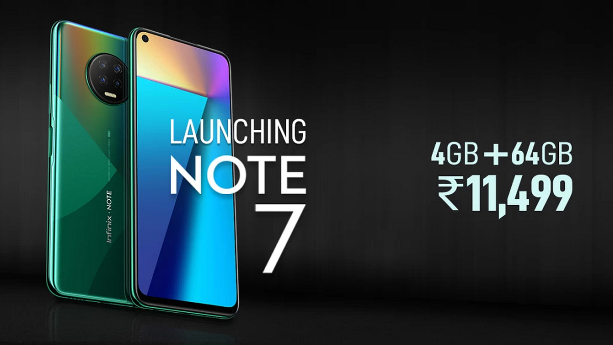 Infinix Note 7 With MediaTek Helio G70 SoC, 5,000mAh Battery Launched in India: Price, Specifications