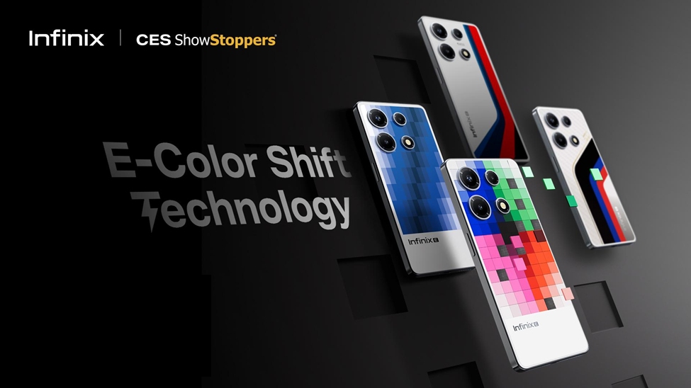 Infinix Showcases E-Color Shift, AirCharge, and Extreme-Temp Battery Technologies at CES 2024