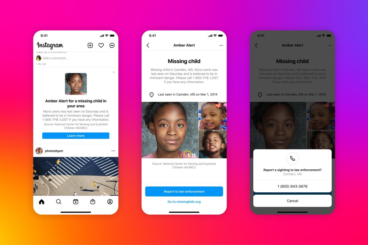 Instagram Amber Alerts Feature to Help Find Missing Children Rolling Out Now