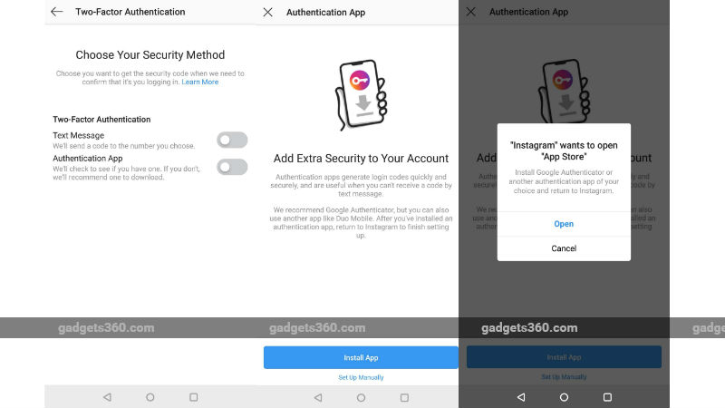 Instagram's Two-Factor Authentication App Support Goes Live