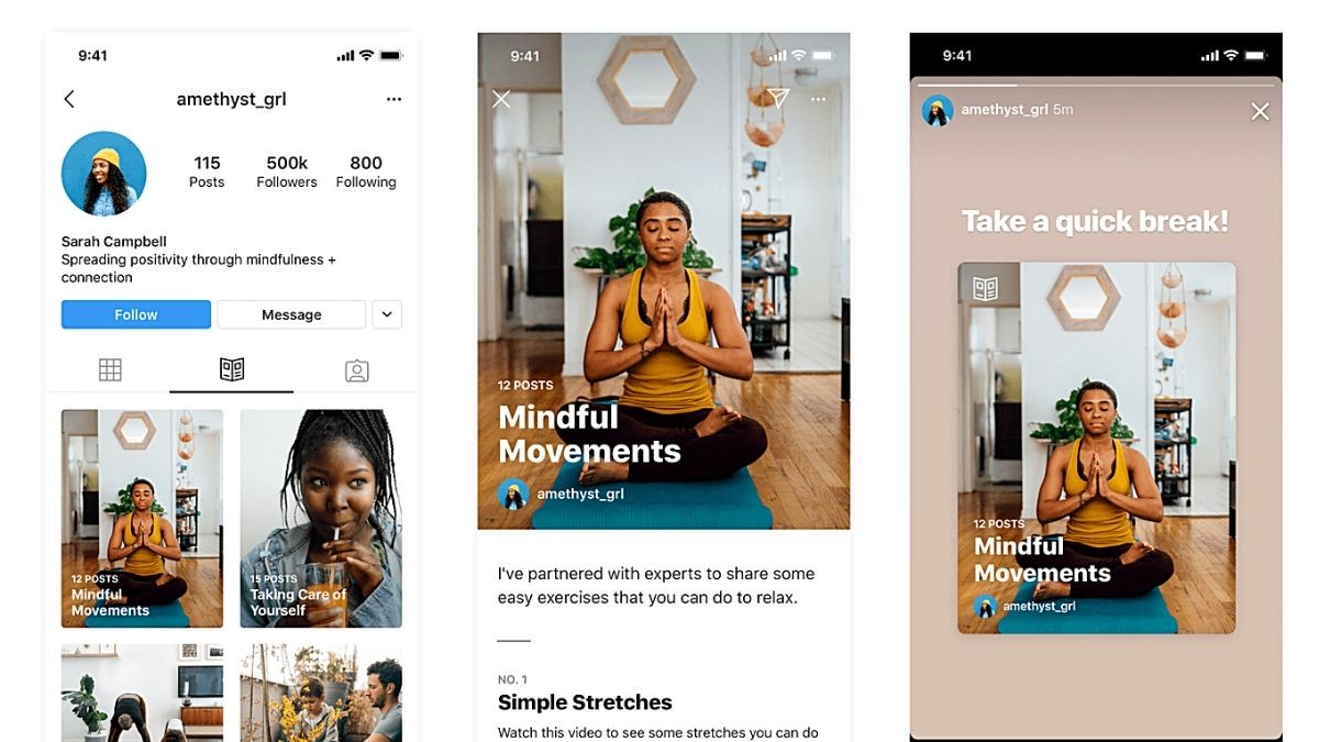 Instagram Introduces New 'Guides' Tab, Currently Limited to Wellness Influencers