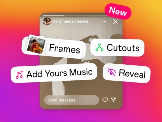 Instagram Stories Adds New Stickers, Including Frames, Reveal, and More