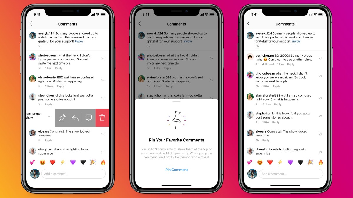 Instagram Now Allows Everyone to Pin Comments on Posts