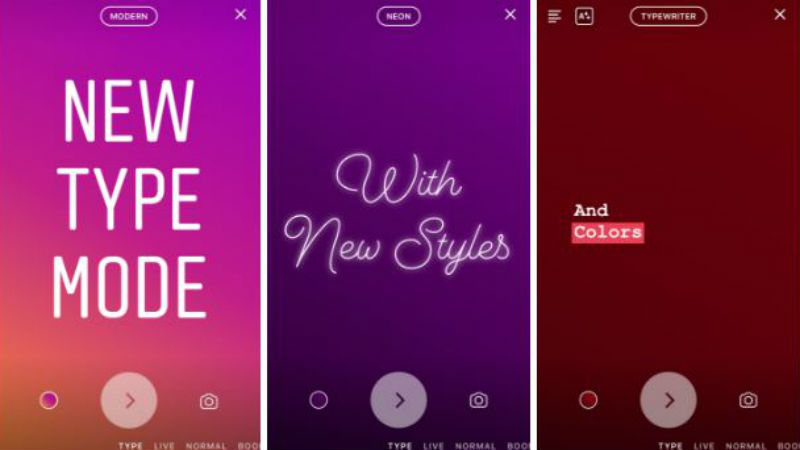 Instagram Launches 'Type' Mode for Text-Only Stories