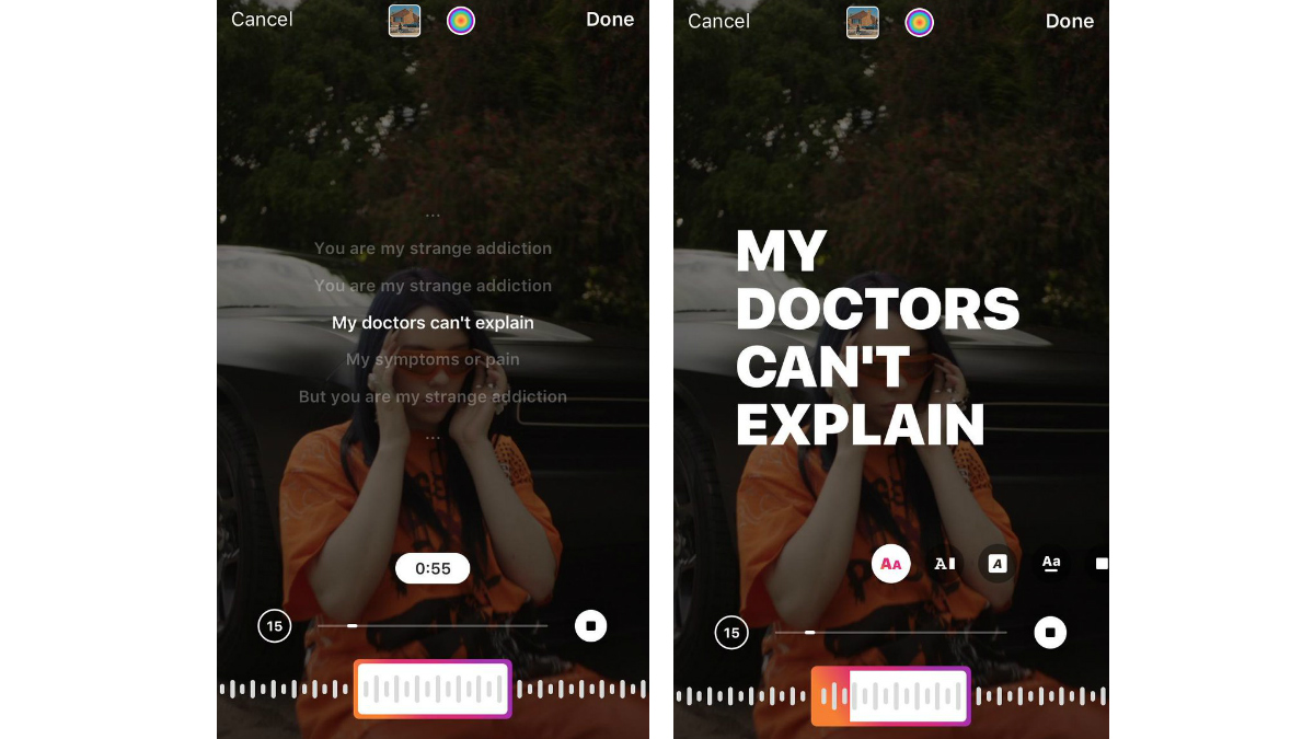 Instagram Rolls Out Lyrics Feature in Music Stories to Rival TikTok