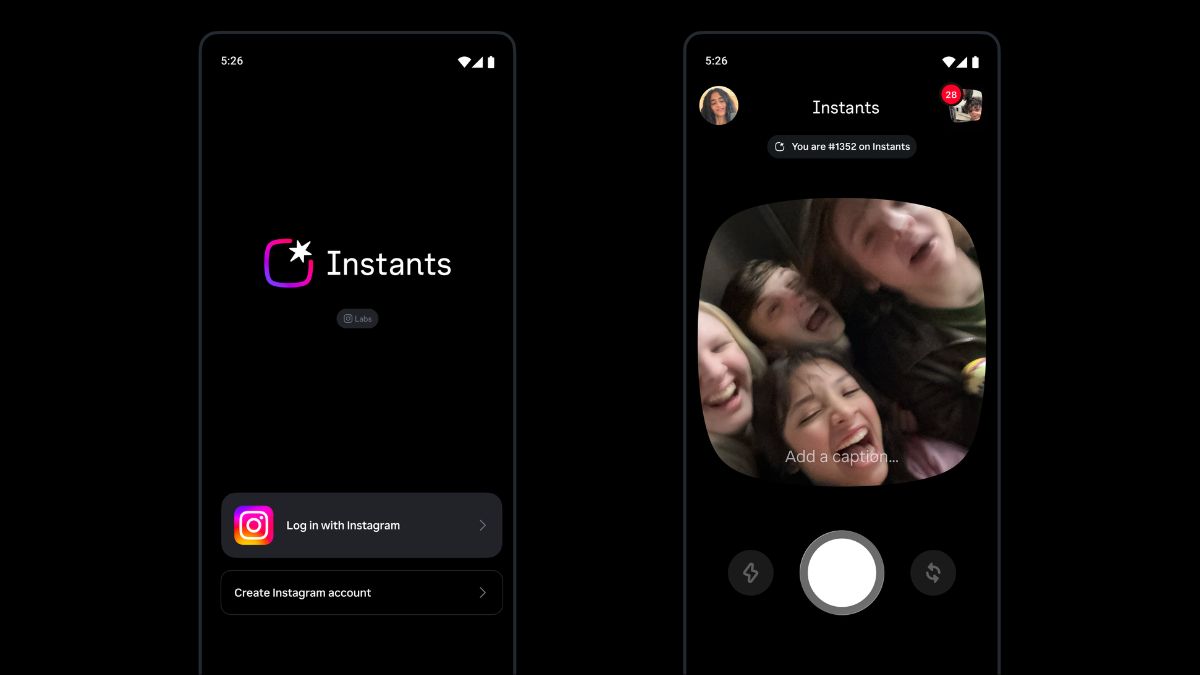 Instagram Launches Instants App With Disappearing Photos to Rival Snapchat, BeReal