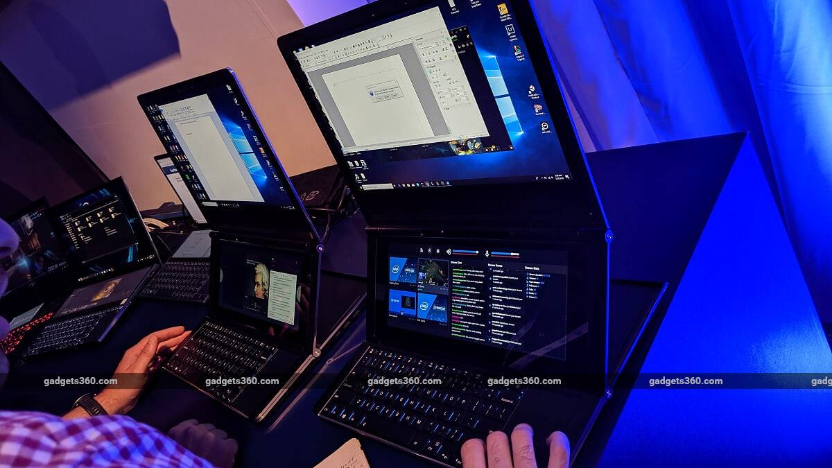 Intel Multi-Display Laptop Concepts Demonstrated, NUC Elements and Optane Memory M15 Announced at Computex 2019