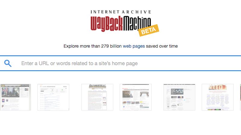 Internet Archive's Wayback Machine Adds Keyword Search as a Beta Feature