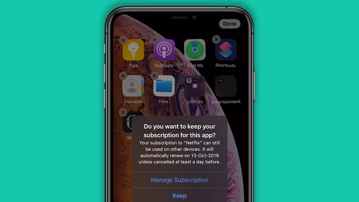 ios13 subscriptions iOS 13