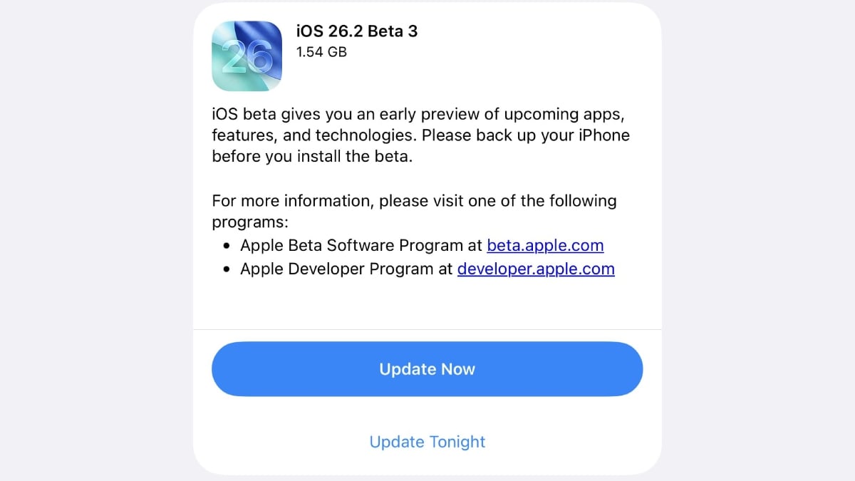 ios 26 2 beta 3 inline ios 26.2 beta 3