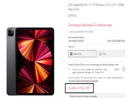 iPad Pro (2021) Models, 24-Inch iMac Listed to Be Available on May 21 via UK Retail Site iPad Pro (2021) Models, 24-Inch iMac Listed to Be Available on May 21 via UK Retail Site