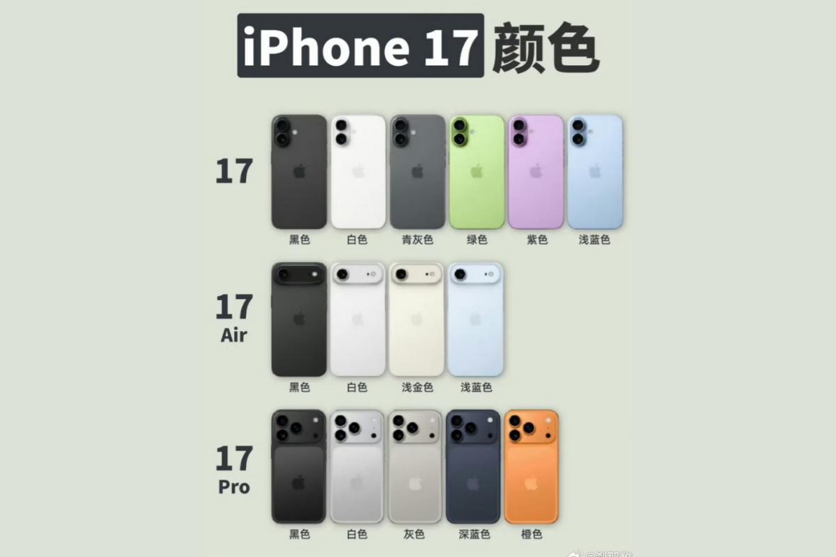 iphone 17 series colours inline iPhone 17 Series