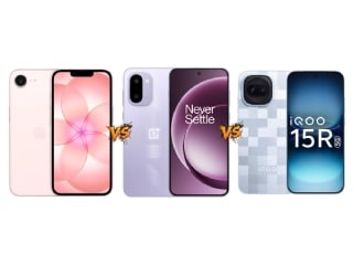 iPhone 17e vs OnePlus 15R vs iQOO 15R: Price in India, Specifications and Features Compared