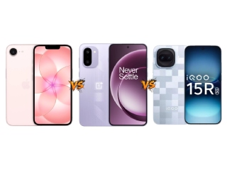 iPhone 17e vs OnePlus 15R vs iQOO 15R: Price in India, Features Compared