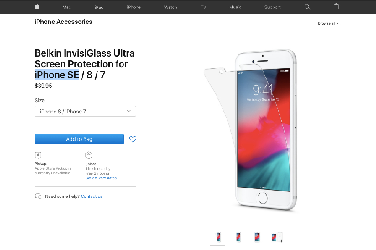 Apple Store Tips iPhone SE Branding for iPhone 9, Storage and Colour Variants Leaked