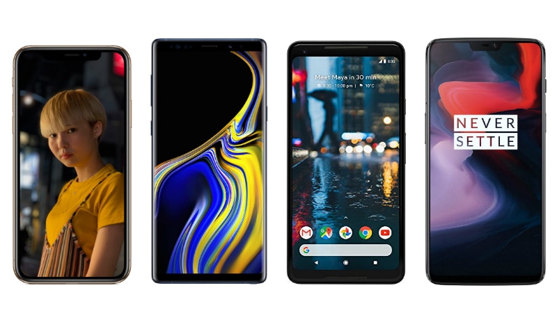 iPhone XS vs Samsung Galaxy Note 9 vs Pixel 2 XL vs OnePlus 6: Price in India, Specifications