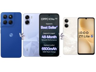 iQOO Z11 Lite 5G vs Moto G37 Power vs Oppo K14x 5G: Price in India, Specifications Compared