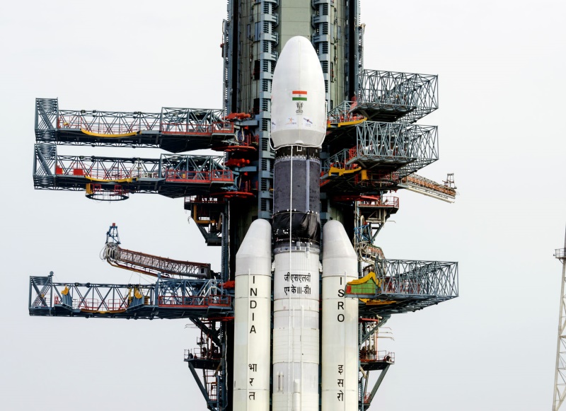 GSLV-Mk III Takes Off With GSAT-19 Communications Satellite on Board