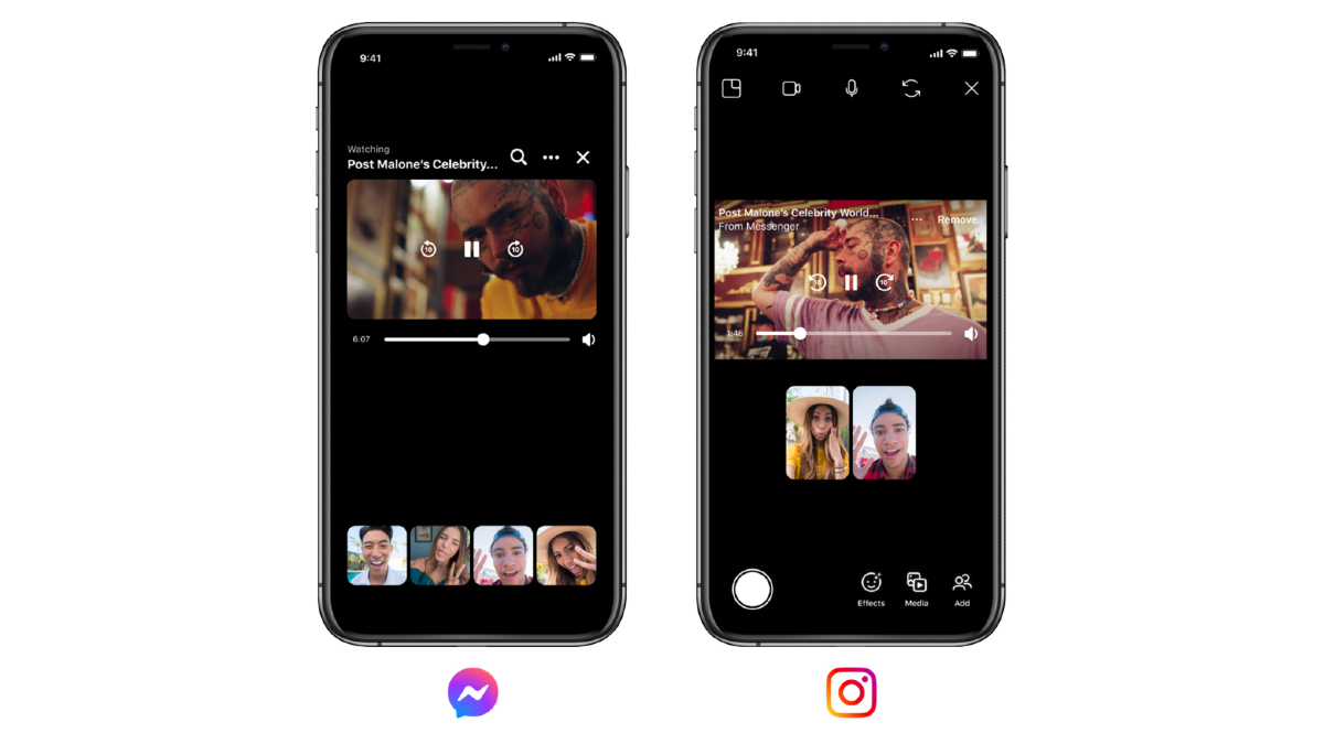 Instagram, Facebook Messenger Get Watch Together, BTS Chat Theme, Vanish Mode Features