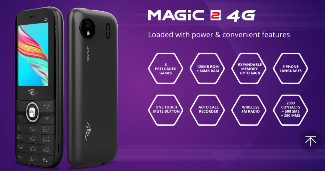 Itel Magic 2 4G Feature Phone With Wi-Fi Hotspot Tethering Launched in India: Price, Specifications