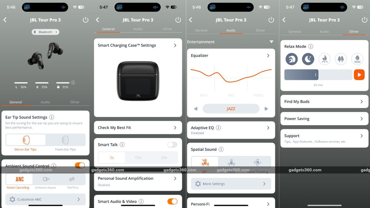 JBL Tour Pro 3 Review NDTV Companion App JBL Tour Pro 3