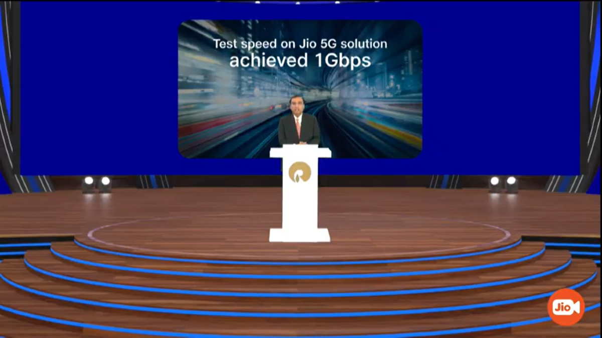 Reliance Jio 5G Network Offers 1Gbps Speeds in Testing, JioFiber Now in 3 Million Homes: Chairman Mukesh Ambani