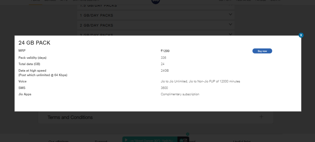 Jio Rs. 1,299 Long-Term Prepaid Plan Validity Reduced to 336 Days