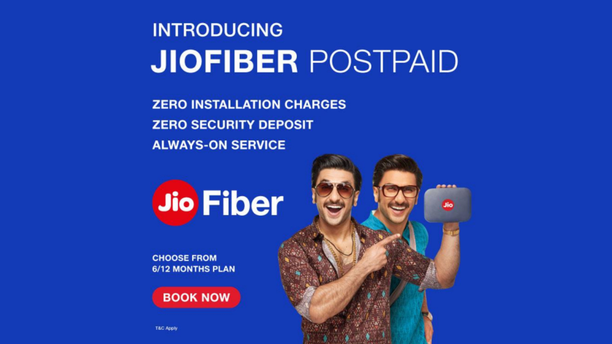JioFiber Postpaid Plans to Launch Soon With No Installation or Security Deposit Charges Starting at Rs. 399
