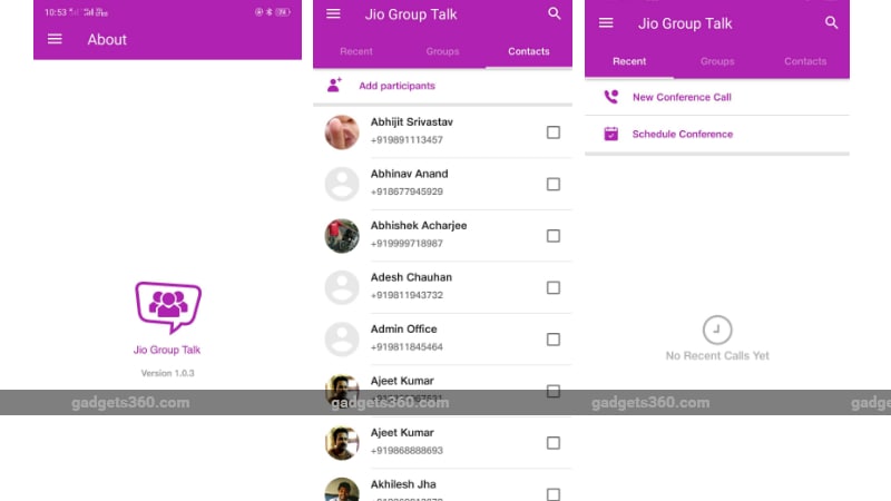 QnA VBage Jio GroupTalk Conference Calling App Launched for Android Users