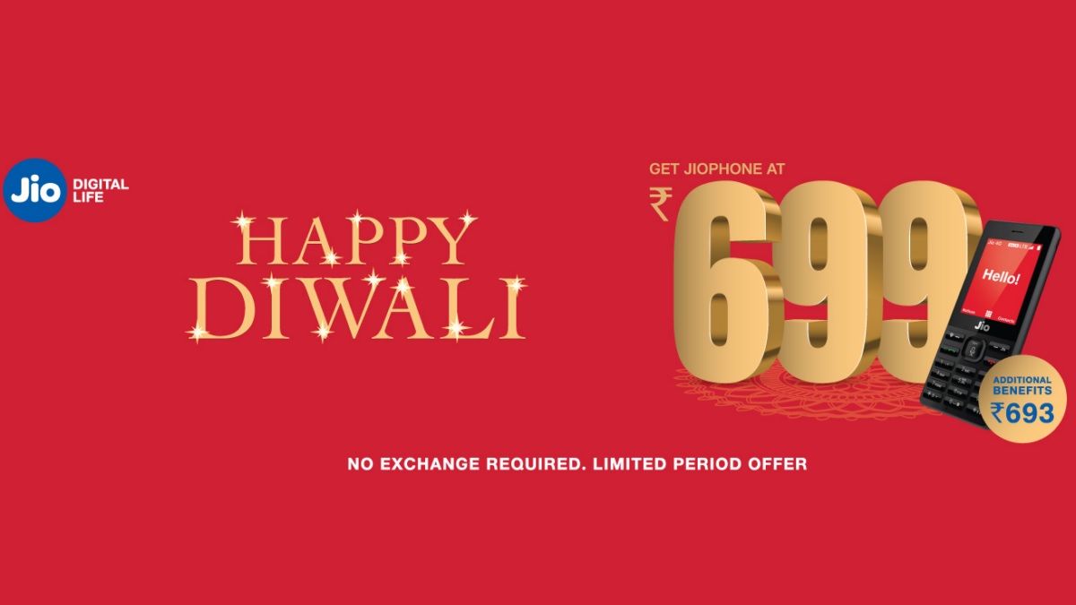 Jio Phone Diwali 2019 Offer Extended for Another Month, Letting You Get the Jio Phone at Rs. 699 Only